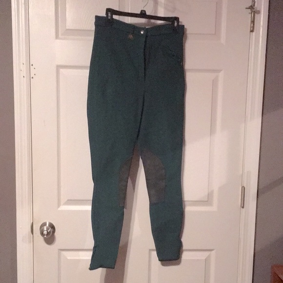 Equestrian green Gerry Schumacher riding pants in great condition. - Picture 1 of 5